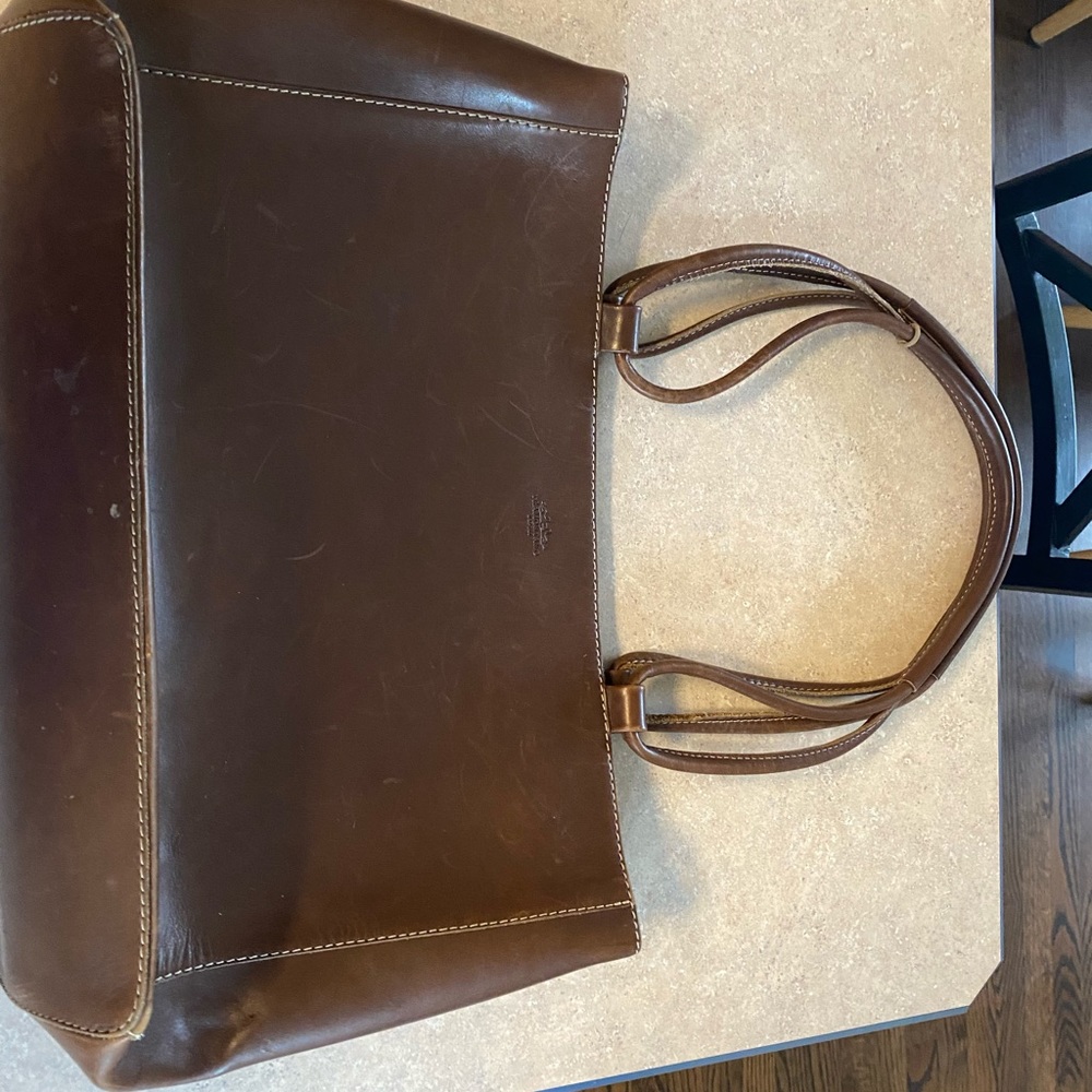 Genuine leather handbag. Tramontano Napoli